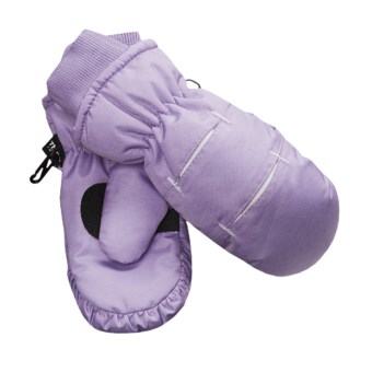 Jacob Ash Waterproof Ski Mittens - Insulated (For Kids) in Purple / White