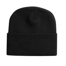 Jacob Ash Weather Beaters Beanie Hat - Two-Ply Knit (For Men) in Black - Closeouts
