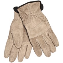 Jacob Ash Weather Beaters Goat Suede Dress Gloves - Insulated (For Men) in Buff/Bark Brown - Closeouts