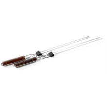 Jacob Bromwell Ohio BBQ Skewers - Set of 2, Stainless Steel in Bright Chrome - Closeouts