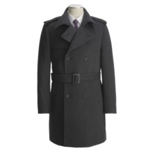 Jacob Siegel Belted Trench Coat - Twill (For Men) in Charcoal - Closeouts