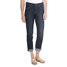 JAG Frances Roll Jeans - Refined Slub Denim, Slim Fit, Mid Rise (For Women) in Ol Blue - Closeouts