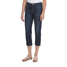Jag Hannah Crop Pants - Refined Slub Denim, Mid Rise, Classic Fit (For Women) in Indigo Nights - Closeouts