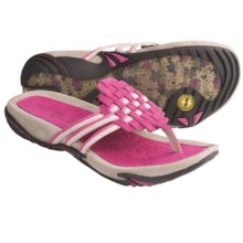 Jambu Leaf Sandals - Leather (For Women) in Fuchsia - Closeouts