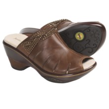 Jambu Miami Peep-Toe Clogs - Vegan (For Women) in Brown - Closeouts