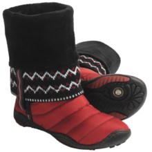 Jambu Nottingham Knit Boots - Fleece Lining, Recycled Materials (For Women) in Red - Closeouts