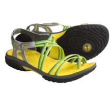 Jambu Runner Sandals - Vegan (For Women) in Silver/Kiwi - Closeouts