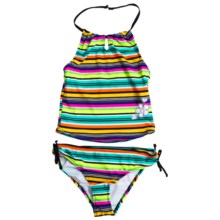 Jantzen Halter Tankini Swimsuit - UPF 50+, 2- Piece (For Girls) in Multi - Closeouts