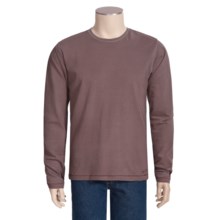 Jeremiah Clarke Crew Shirt - Long Sleeve, Jersey Cotton (For Men) in Eggplant - Closeouts