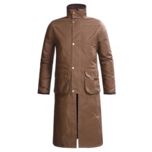 J.G. Glover Hampton Long Coat - Dry Waxed Cotton (For Men) in Light Brown - Closeouts