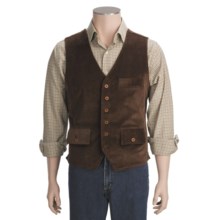 J.L. Powell Corduroy Vest (For Men) in Chocolate - Closeouts