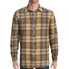 J.L. Powell The Chapelco Shirt - Flannel, Long Sleeve (For Men) in Wheat - Closeouts