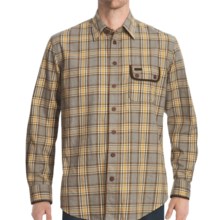 J.L. Powell The Flathead Shirt - Cotton-Wool, Long Sleeve (For Men) in Light Grey Heather - Closeouts