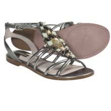 Joan & David Kadi Gladiator Sandals - Leather (For Women) in Pewter - Closeouts