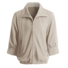 Joan Vass Bomber Jacket - Zip Front (For Women) in Sable - Closeouts