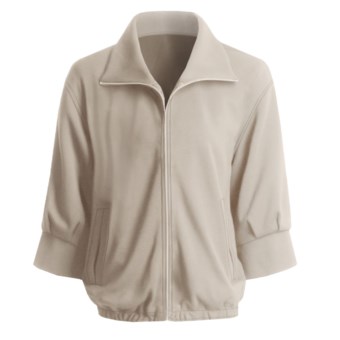 Joan Vass Bomber Jacket - Zip Front (For Women) in Sable