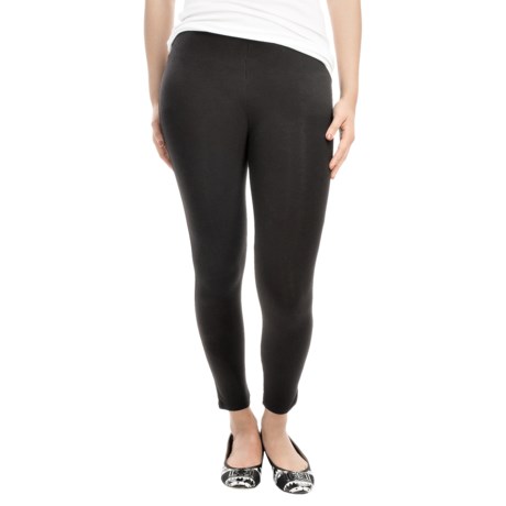 Joan Vass Cotton Blend Leggings For Women