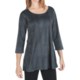 Joan Vass Croc Print Shirt - 3/4 Sleeve (For Women)