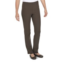 Joan Vass Heavyweight Ponte Knit Pants - Bootcut (For Women) in Mocha - Closeouts