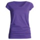 Joan Vass Studio Molly Shirt - Cotton Jersey, V-Neck, Short Sleeve (For Women)