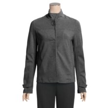 Joan Vass Swing Knit Jacket (For Women) in Dark Grey Heather - Closeouts
