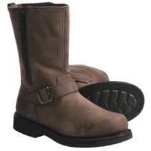 John Deere Footwear 11” Wellington Work Boots with Side Zip - Oiled Leather (For Men) in Brown Stone - Closeouts