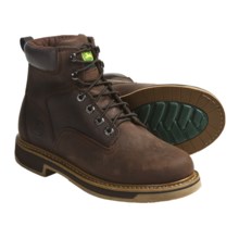 John Deere Footwear 6” Work Boots - Oiled Leather, Lace-Ups (For Men) in Gaucho - Closeouts