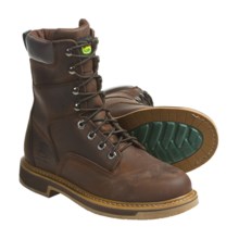 John Deere Footwear 8” Work Boots - Oiled Leather, Lace-Ups (For Men) in Dark Brown - Closeouts