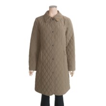 John Partridge Waddingham Quilted Microfiber Coat (For Women) in Olive - Closeouts