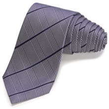 John Varvatos Collection Haberdasher Stripe Narrow Tie - 5-Fold (For Men) in Purple - Closeouts