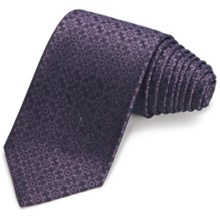 John Varvatos Collection Ramage Medallion Narrow Tie - 5-Fold (For Men) in Purple - Closeouts
