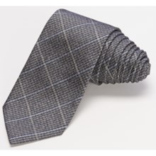 John Varvatos Collection Salt Peter Plaid Narrow Tie - 5-Fold (For Men) in Black - Closeouts