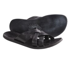 John Varvatos Cross Sandals (For Men) in Black - Closeouts