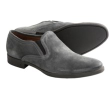 John Varvatos Dylan Shoes - Slip-Ons, Leather (For Men) in Nickel Suede - Closeouts
