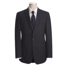 John Varvatos Star USA Beaded Slim Jim Stripe Suit - Peak Lapels, Wool (For Men) in Navy - Closeouts