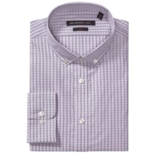 John Varvatos Star USA Check Dress Shirt - Slim Fit, Button-Down Collar, Long Sleeve (For Men) in Dusty Rose - Closeouts