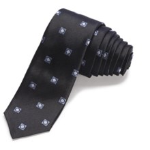 John Varvatos Star USA Concentric Square Skinny Tie (For Men) in Black - Closeouts