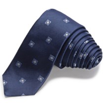 John Varvatos Star USA Concentric Square Skinny Tie (For Men) in Navy - Closeouts