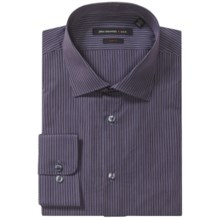 John Varvatos Star USA Cotton Dress Shirt - Slim Fit, Long Sleeve (For Men) in Blue Graphite - Closeouts