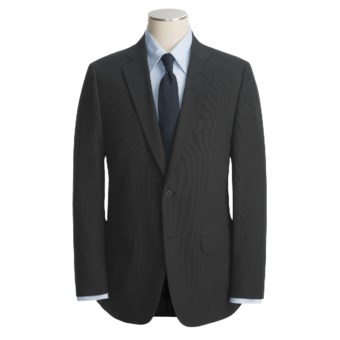 John Varvatos Star USA Cotton Sport Coat - Beaded Mini-Stripe (For Men) in Black