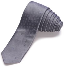 John Varvatos Star USA Deco Medallion Print Skinny Tie (For Men) in Grey - Closeouts