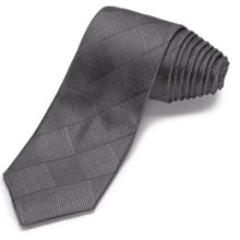 John Varvatos Star USA Opti-Block Narrow Tie (For Men) in Black - Closeouts