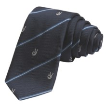 John Varvatos Star USA Peace Sign Skinny Tie - Silk (For Men) in Navy/Blue/White - Closeouts