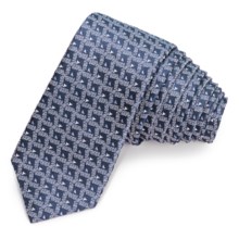 John Varvatos Star USA Skinny Diamante Pattern Neat Tie (For Men) in Steal Blue - Closeouts