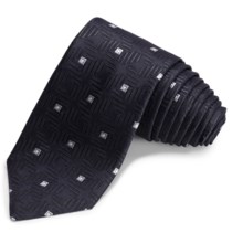 John Varvatos Star USA Stargazer Narrow Neat Tie (For Men) in Black - Closeouts
