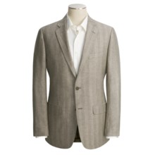 John Varvatos Star USA Stripe Sport Coat - Linen-Wool (For Men) in Light Grey - Closeouts