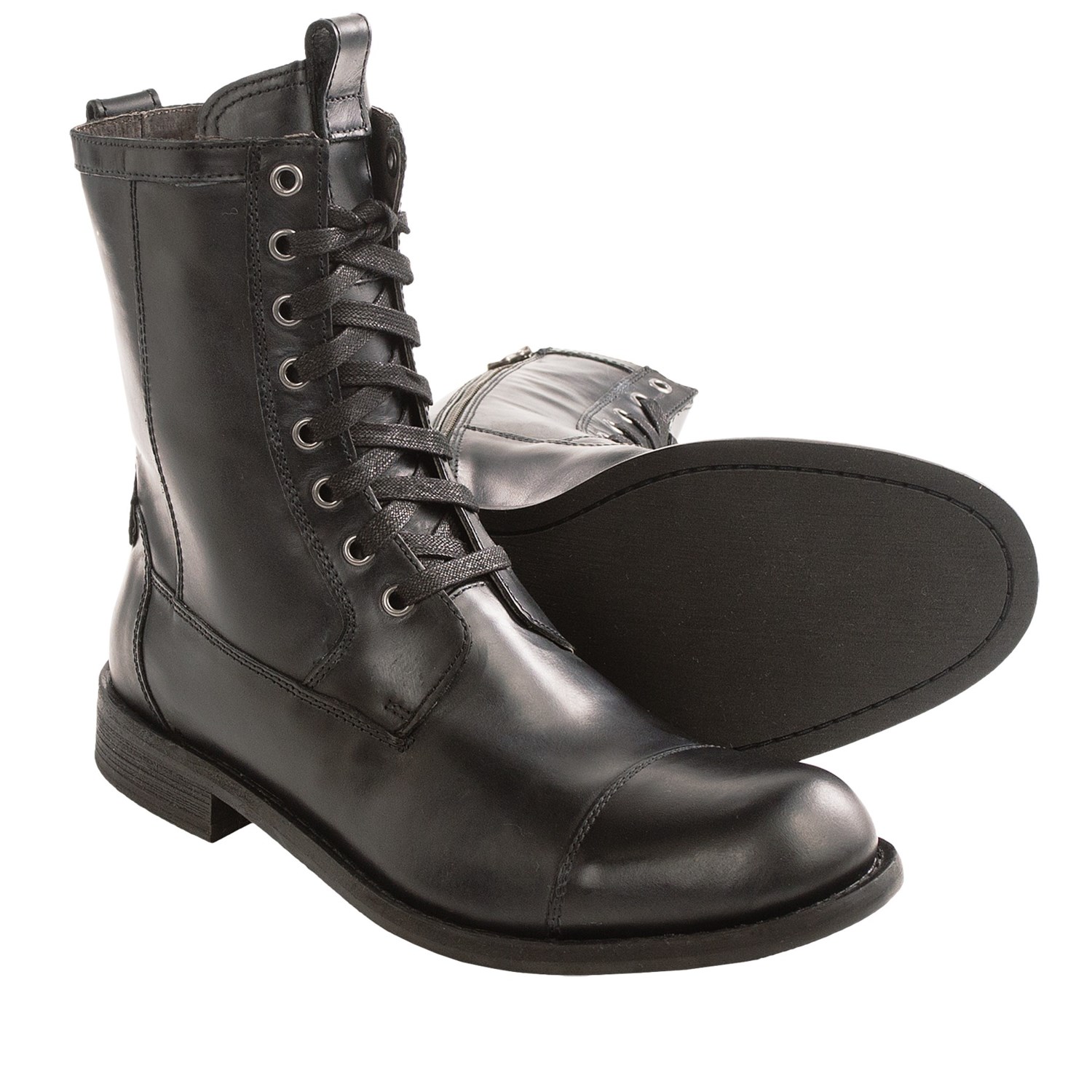 John Varvatos Star USA Strum Combat Zip Boots (For Men)