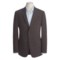John Varvatos Star USA Waffled Windowpane Sport Coat - Leather Trim (For Men) in Dark Brown