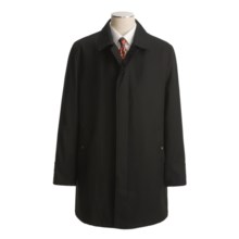 John Varvatos Star USA Wool Twill Overcoat - Button-Out Liner (For Men) in Black - Closeouts
