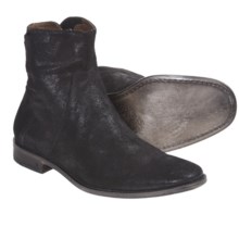 John Varvatos Summer Casual Zip Boots - Leather (For Men) in Black - Closeouts